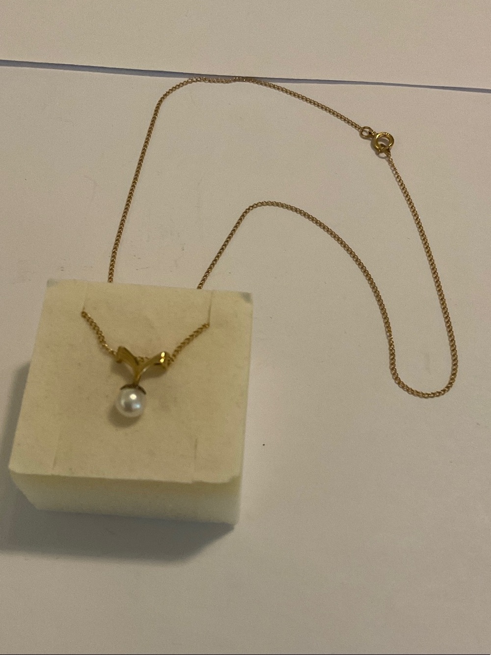 14k GF pearl necklace